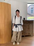 Roman Shirring Button Midi One Piece