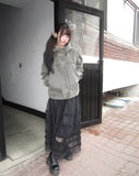 Zefu Pigment Washing Hooded Jacket