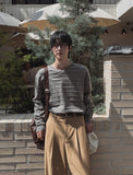 Hina Stripe V-neck Knit