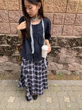 [BAONHAUS] Fahin Linen Frill Short Sleeve Blouse