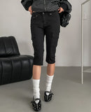 Bliss Slim Cargo Capri Pants