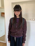 Kutanne V-neck Crop Knit Cardigan