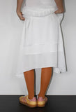 UNEVEN SILKY SKIRT