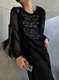Muntz Grunge Mesh Printed Knit