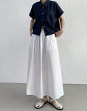 Call banding flare long skirt