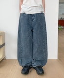 [unisex] Harku cut wide denim pants