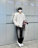 Cable mohair knit