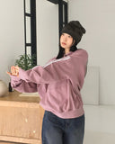 Mickle Track Color Matching Snap Rivet Overfit Hoodie