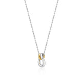 Etrev Note SV(C) Double Ring Necklace