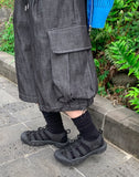 [unisex] Kyoi Banding Cargo Denim Half Pants