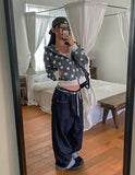 More Than Star Color Matching Two-Way Crop Hood Zip-Up