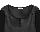 Henley neck long sleeves