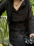 Loose Strap Summer Shirt