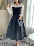 Mello Pintuck Flare Long Skirt