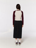 Double Stitch Wide Skirt