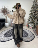Pelo Browntin Balloon Denim Pants