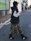 KNIT HOOD PADDING VEST