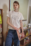 Kitty Home Crop Short Sleeve Tee