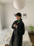 Tept Wool Collar Long Coat