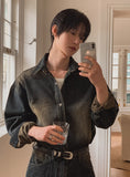 Vir Garment Crop Denim Jacket