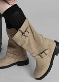 Rook Suede Belted Boots