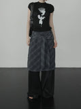 Ar knot check skirt