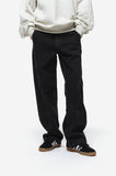 Curved Wide Denim Pants
