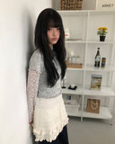 Hirun Knit Frill Mini Skirt