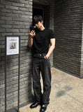 Diff Feel Wide Denim Pants