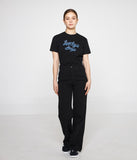 Ribbon Typo Heart Slim Short Sleeve Tee