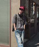 Los printing pigment short sleeve t-shirt