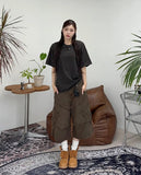 Kaya Stripe Crop Short Sleeve T-shirt