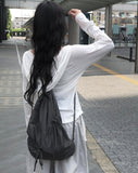 Kohyo Ribbon Shirring Gymsack Backpack