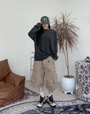 DEFENER Dyeing Bermuda Cargo Pants