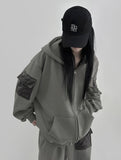 Tdu Quilted Pocket Hood Zip-Up