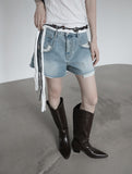 Ethnic Woodball Leather Strap Belt
