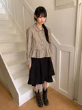 Bazaar Unbalance Cotton Midi Skirt
