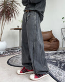 Radiel Snap Wide Denim Pants