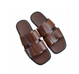 Monk Cowhide Handmade Slippers