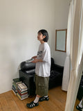 [unisex] Muho Printing Over Short Sleeve T-shirt