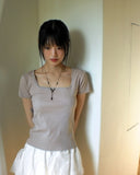 [MADE] Etro Lace Rib Short Sleeve T-Shirt