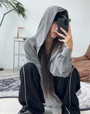 Nian Pigment Stripe Hood Zip-up