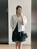 Chino Pin Tuck Short Cotton Pants