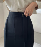Mile H-Line Belted Skirt