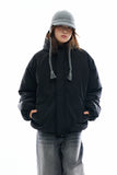 Easy cap hood nylon padded jumper