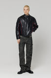 OBLIQUE SEMI WIDE DENIM PANTS