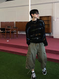 S/S crayon bookle knit
