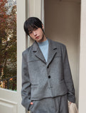 Comel wool crop blazer
