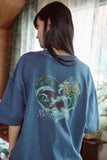 Dolphin Hearts Pigment Short Sleeve Tee