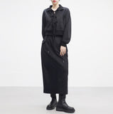 hitch string long skirt